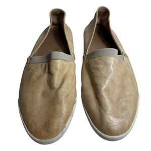 Frye Melanie Nubuck Leather Slip-On Sneakers | Beige | Size 9M